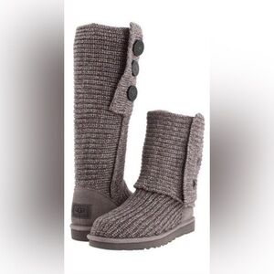 UGG Classic Charcoal Knit Foldover